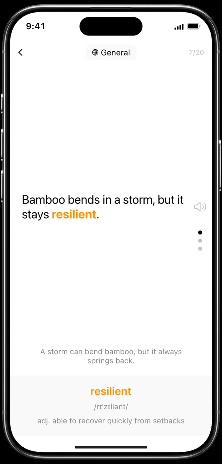 A Sentence You Have Never Seen
